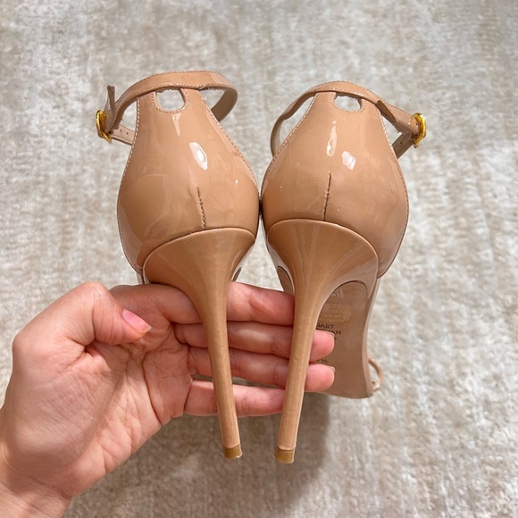 Stuart Weitzman Nudistcurve 100 Smooth Leather Sandals - Picture 9 of 13
